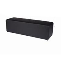 BLACK OTTOMAN BENCH FOR HIRE | COCKTAIL KING SYDNEY