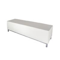 WHITE OTTOMAN BENCH HIRE | COCKTAIL KING SYDNEY