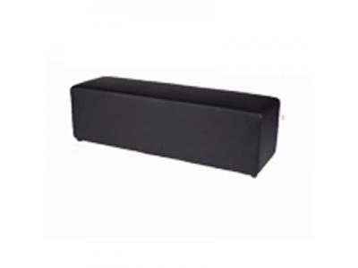 BLACK OTTOMAN BENCH FOR HIRE | COCKTAIL KING SYDNEY